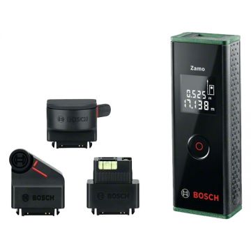 Bosch Zamo III - Telemetru laser 20 m +/-3 mm/m - valori memorate accesorii