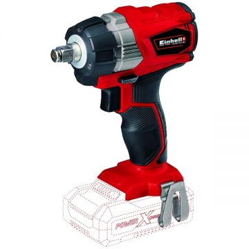 Einhell TE-CW 18 Li PXC - Masina de insurubat cu impact fara acumulatori si incarcator Li-Ion 18 V - Ah patrat 1/2 inch 215 Nm -