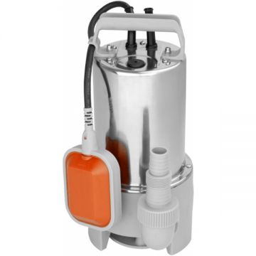 Evosanitary 1016 - Pompa submersibila de drenaj apa murdara 1100 W 7 m 333.33 l/min carcasa inox flotor monofazata