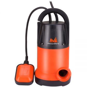 Evosanitary 672043 - Pompa submersibila de drenaj apa curata 750 W 8 m 200 l/min carcasa plastic flotor monofazata