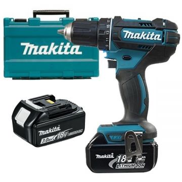 Makita DDF482RFE - Masina de gaurit si insurubat cu 2 acumulatori Li-Ion 18 V 3 Ah 62 Nm valiza plastic