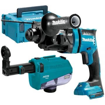 Makita DHR182ZWJ - Rotopercutor SDS-Plus fara acumulatori si incarcator Li-Ion 18 V - Ah 1.7 J valiza speciala accesorii