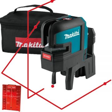 Makita SK106DZ - Nivela laser cu linii si puncte 2 linii laser 25 m 4 puncte laser - m +/-0.3 mm/m geanta textila