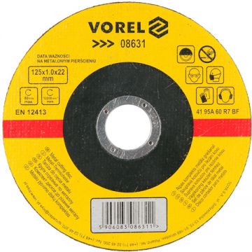 Vorel 08631 - Disc taiere metal 125x22x1 mm 1 buc