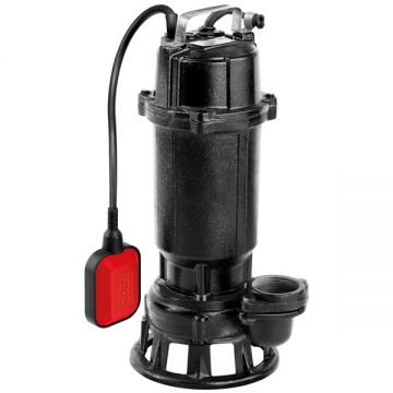 Yato YT-85350 - Pompa submersibila de drenaj apa murdara 750 W 5 m 266 l/min carcasa plastic flotor tocator corpuri solide monofazata