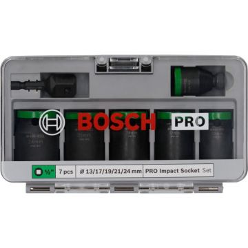 BOSCH PRO Set cheie 7 piese 1/2" 13-24 mm CrMo