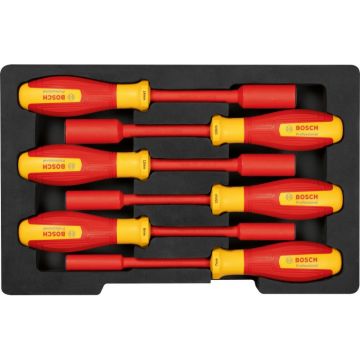 BOSCH Set șurubelnițe 6 piese (SW7 - 14 mm) izolate până la 1000 V