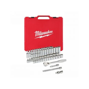 MILWAUKEE Set mufe 56 piese 3/8" metric și inch