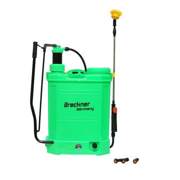 Pompa de stropit vermorel, 2 in 1 manuala si electrica, rezervor 16L, baterie 12V 8Ah, debit 3.1 l/min, Cod: BK88689 Echivalență: DISBE37, Breckner Germany