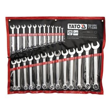 YATO Set de chei cu stea 25 piese 6-32 mm CrV