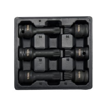 YATO Set de mufe pentru mașini 6 piese Spline 1/2" M14-M18 CrMo