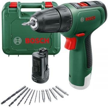 Bosch EasyDrill 1200 - Masina de gaurit si insurubat cu 2 acumulatori Li-Ion 12 V 1.5 Ah 30 Nm valiza plastic accesorii