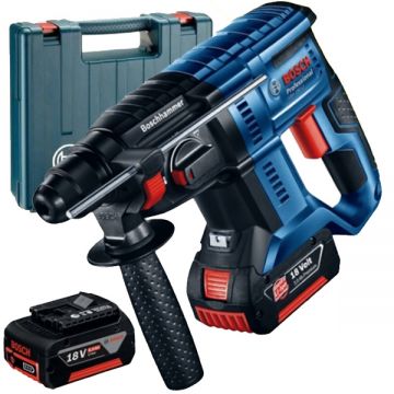 Bosch GBH 180-LI - Rotopercutor SDS-Plus cu 2 acumulatori Li-Ion 18 V 4 Ah 2 J valiza plastic