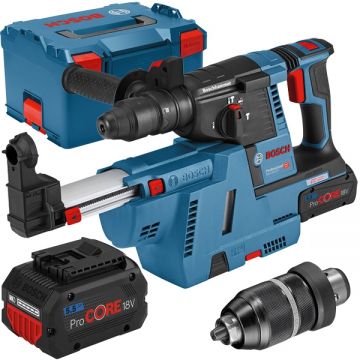 Bosch GBH 18V-26F - Rotopercutor SDS-Plus cu 2 acumulatori Li-Ion 18 V 5.5 Ah 2.6 J mandrina interschimbabila valiza speciala accesorii