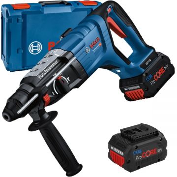 Bosch GBH 18V-28 DC - Rotopercutor SDS-Plus cu 2 acumulatori Li-Ion 18 V 5.5 Ah 3.4 J valiza plastic