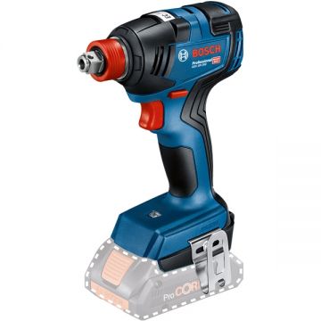 Bosch GDX 18V-200 - Masina de insurubat cu impact fara acumulatori si incarcator Li-Ion 18 V - Ah patrat 1/2 inch si hexagon interior 1/4 inch 200 Nm M6-M16