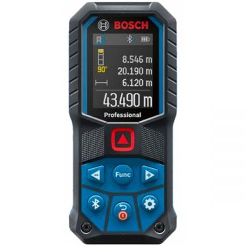 Bosch GLM 50-27 C - Telemetru laser 50 m +/-1.5 mm/m 30 valori memorate bluetooth display color