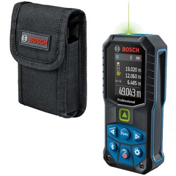 Bosch GLM 50-27 CG - Telemetru laser 50 m +/-1.5 mm/m 30 valori memorate bluetooth display color