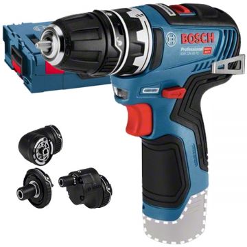 Bosch GSR 12V-35 FC - Masina de gaurit si insurubat fara acumulatori si incarcator Li-Ion 12 V - Ah 35 Nm valiza speciala accesorii