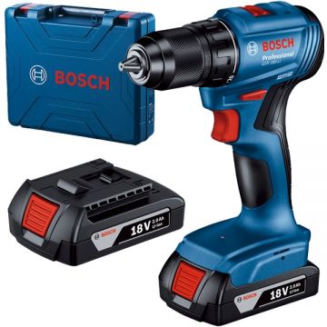 Bosch GSR 185-LI - Masina de gaurit si insurubat cu 2 acumulatori Li-Ion 18 V 2 Ah 50 Nm valiza plastic