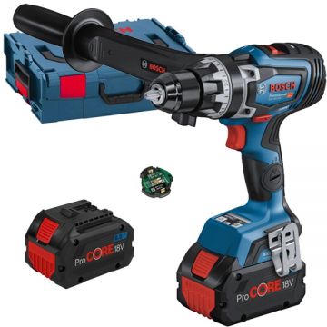 Bosch GSR 18V-150 C - Masina de gaurit si insurubat cu 2 acumulatori Li-Ion 18 V 8 Ah 150 Nm valiza speciala accesorii