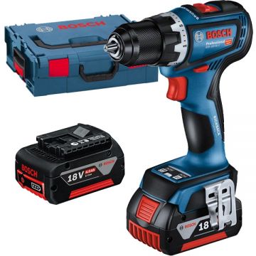 Bosch GSR 18V-90 C - Masina de gaurit si insurubat cu 2 acumulatori Li-Ion 18 V 5 Ah 64 Nm valiza speciala