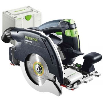 Festool HKC 55 EB-Basic - Fierastrau circular fara acumulatori si incarcator Li-Ion 18 V - Ah 160x20 mm valiza speciala