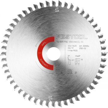 Festool HW 160x18x20 TF52 - Panza fierastrau circular panouri laminate 160x20x1.8 mm 52 dinti