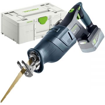 Festool RSC 18 EB-Basic - Fierastrau sabie fara acumulatori si incarcator Li-Ion 18 V - Ah valiza speciala