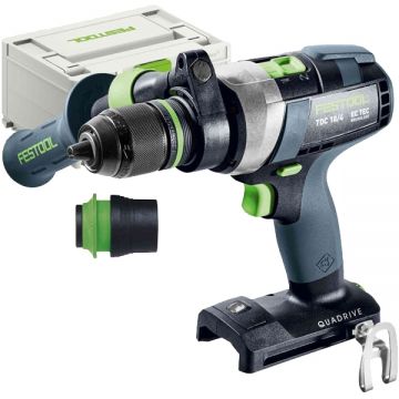 Festool TDC 18/4 I-Basic - Masina de gaurit si insurubat fara acumulatori si incarcator Li-Ion 18 V - Ah 75 Nm valiza speciala