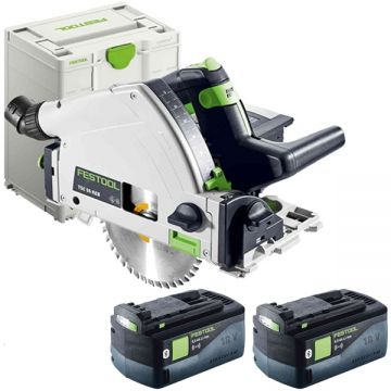 Festool TSC 55 KEB - Fierastrau circular cu 2 acumulatori Li-Ion 18 V 5 Ah 160x20 mm valiza speciala