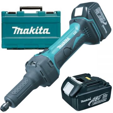 Makita DGD800RFE - Polizor drept cu 2 acumulatori Li-Ion 18 V 3 Ah 6 mm valiza plastic