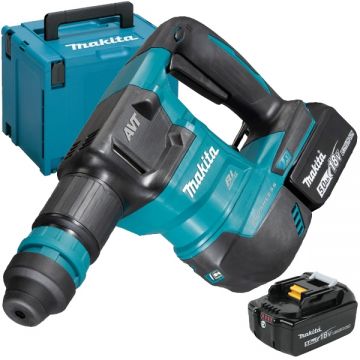 Makita DHK180RTJ - Rotopercutor SDS-Plus cu 2 acumulatori Li-Ion 18 V 5 Ah 3.1 J valiza speciala