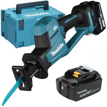 Makita DJR189RTJ - Fierastrau sabie cu 2 acumulatori Li-Ion 18 V 5 Ah valiza speciala