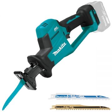 Makita DJR189Z - Fierastrau sabie fara acumulatori si incarcator Li-Ion 18 V - Ah accesorii