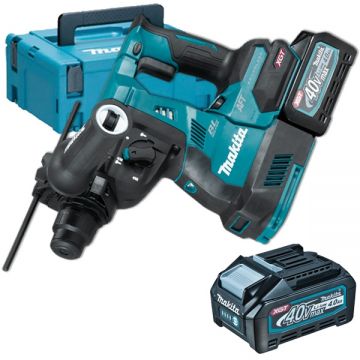 Makita  HR003GM201 XGT - Rotopercutor SDS-Plus cu 2 acumulatori Li-Ion 40 V 4 Ah 2.8 J valiza speciala