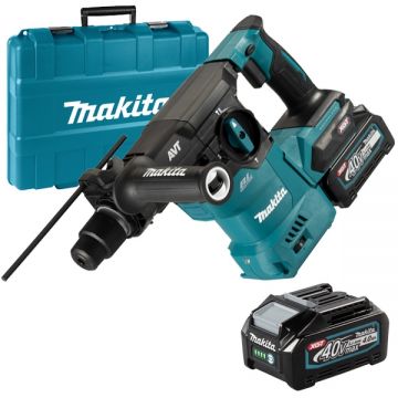 Makita  HR008GM201 - Rotopercutor SDS-Plus cu 2 acumulatori Li-Ion 40 V 4 Ah 3.9 J valiza plastic