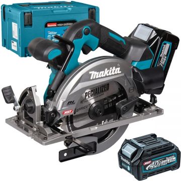 Makita HS012GD201 - Fierastrau circular cu 2 acumulatori Li-Ion 40 V 2.5 Ah 165x20 mm valiza speciala