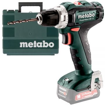 Metabo PowerMaxx BS 12 - Masina de gaurit si insurubat fara acumulatori si incarcator Li-Ion 12 V - Ah 40 Nm valiza plastic