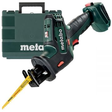 Metabo SSE 18 LTX COMPACT - Fierastrau sabie fara acumulatori si incarcator Li-Ion 18 V - Ah valiza plastic