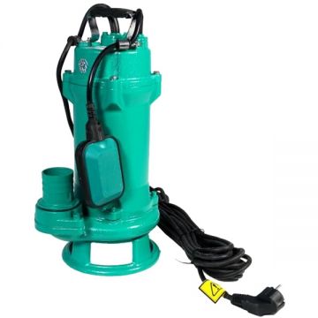 Progarden TPS1500A - Pompa submersibila de drenaj apa murdara 1500 W - m 300 l/min carcasa - flotor tocator corpuri solide monofazata