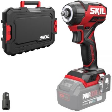 Skil 3265 JA - Masina de insurubat cu impact fara acumulatori si incarcator Li-Ion 20 V - Ah patrat 3/8 inch 250 Nm - valiza plastic