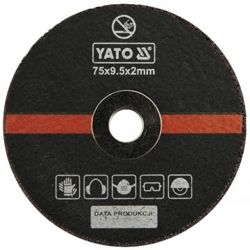 Yato YT-0994 - Disc taiere metal 75x9.5x2 mm 5 bucati