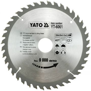 Yato  YT-6061 - Panza fierastrau circular lemn 184x30x3.2 mm 40 dinti