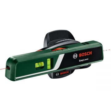 Bosch EasyLevel - Nivela laser cu linii 5 m +/-0.5 mm/m 1 linii laser fascicul rosu suport perete