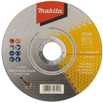 Makita D-75530 - Disc taiere metal 125x22.2x1 mm 1 buc