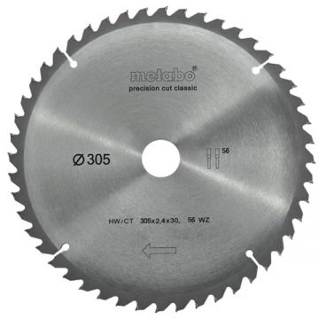 Metabo 628064000 - Panza fierastrau circular lemn 305x30x2.4 mm 56 dinti