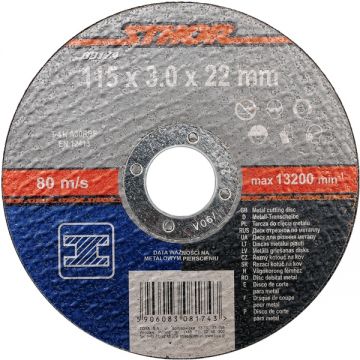 Sthor 08174 - Disc taiere metal 115x22x3 mm 1 buc