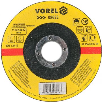 Vorel 08633 - Disc taiere metal 115x22.2x2.5 mm 1 buc