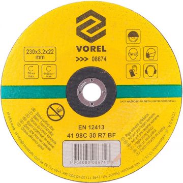 Vorel  08674 - Disc taiere piatra 230x22x3.2 mm 1 buc